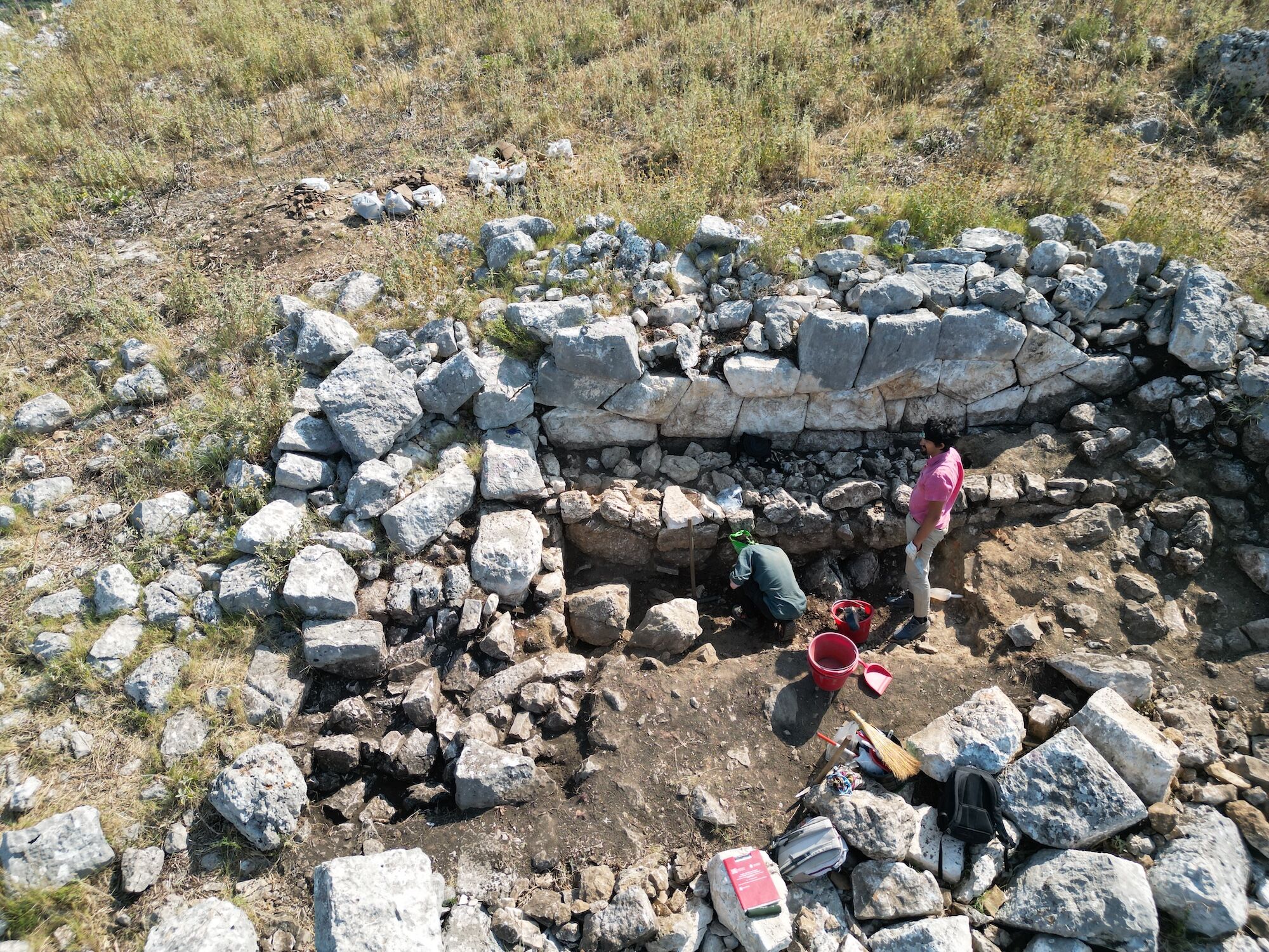 2025. Momento di scavo nell'area del ‘Palazzo’ 3